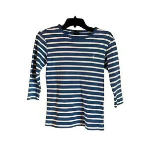 Ralph Lauren Sport Women’s Striped Tee 100% Cotton Size XS